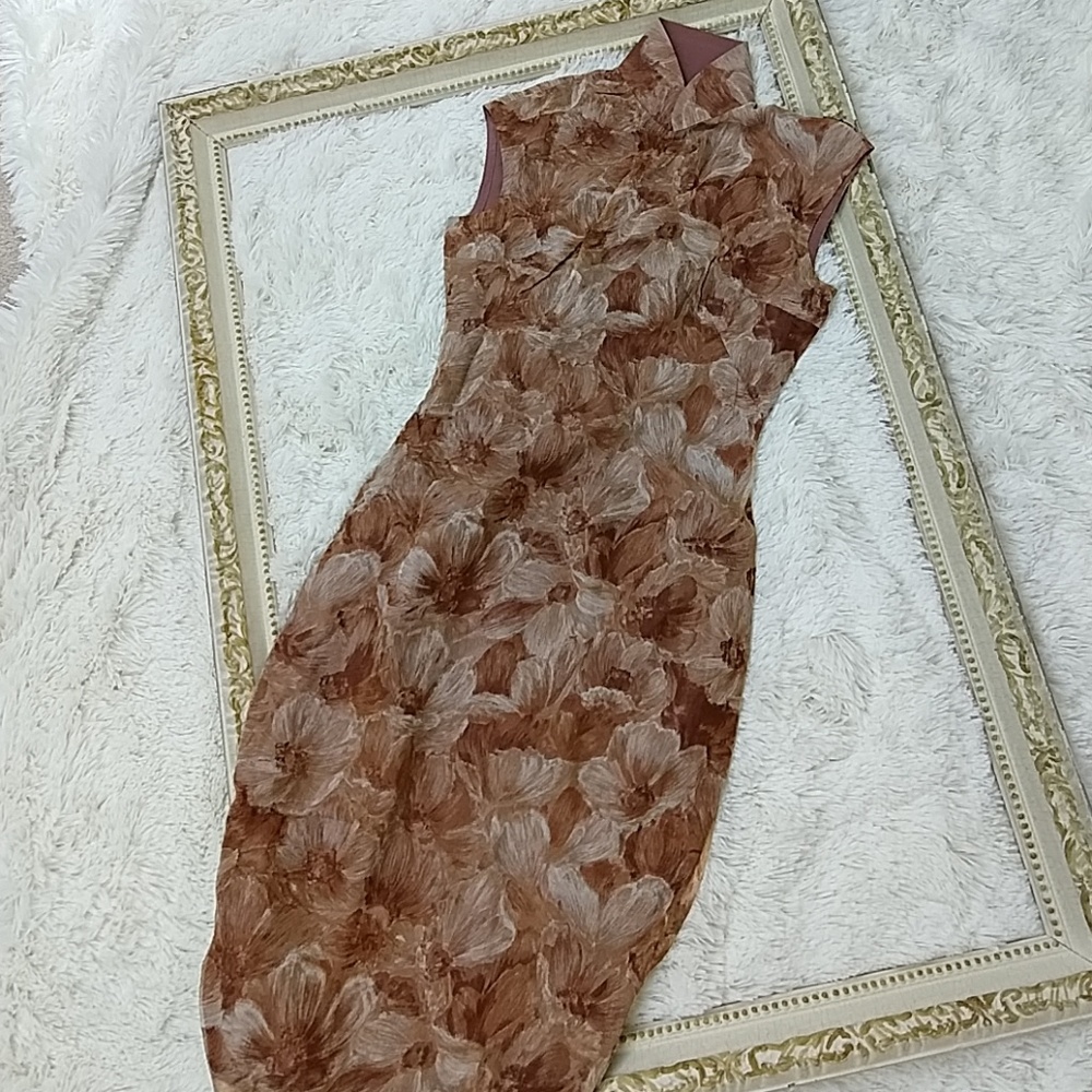 Vintage 1960s Chinese Cheongsam (Qi Pao) Dress